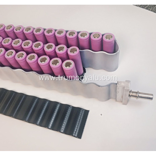 Aluminum snake cooling channel pipe for battery